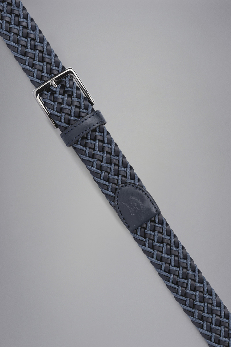 Paul & Shark WOVEN LEATHER BELT outlook