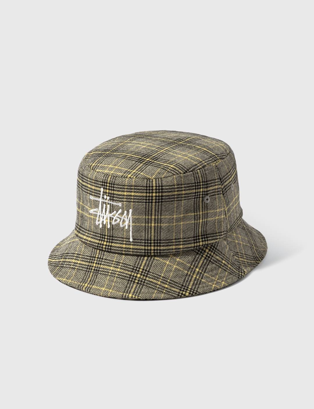 Big Logo Plaid Bucket Hat - 1