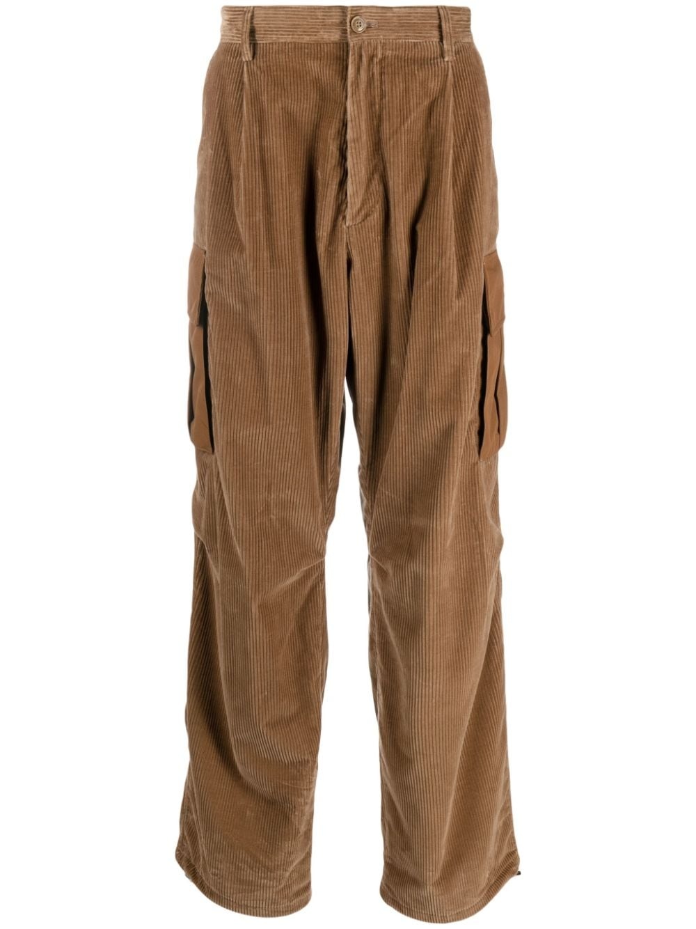 corduroy wide-leg trousers - 1