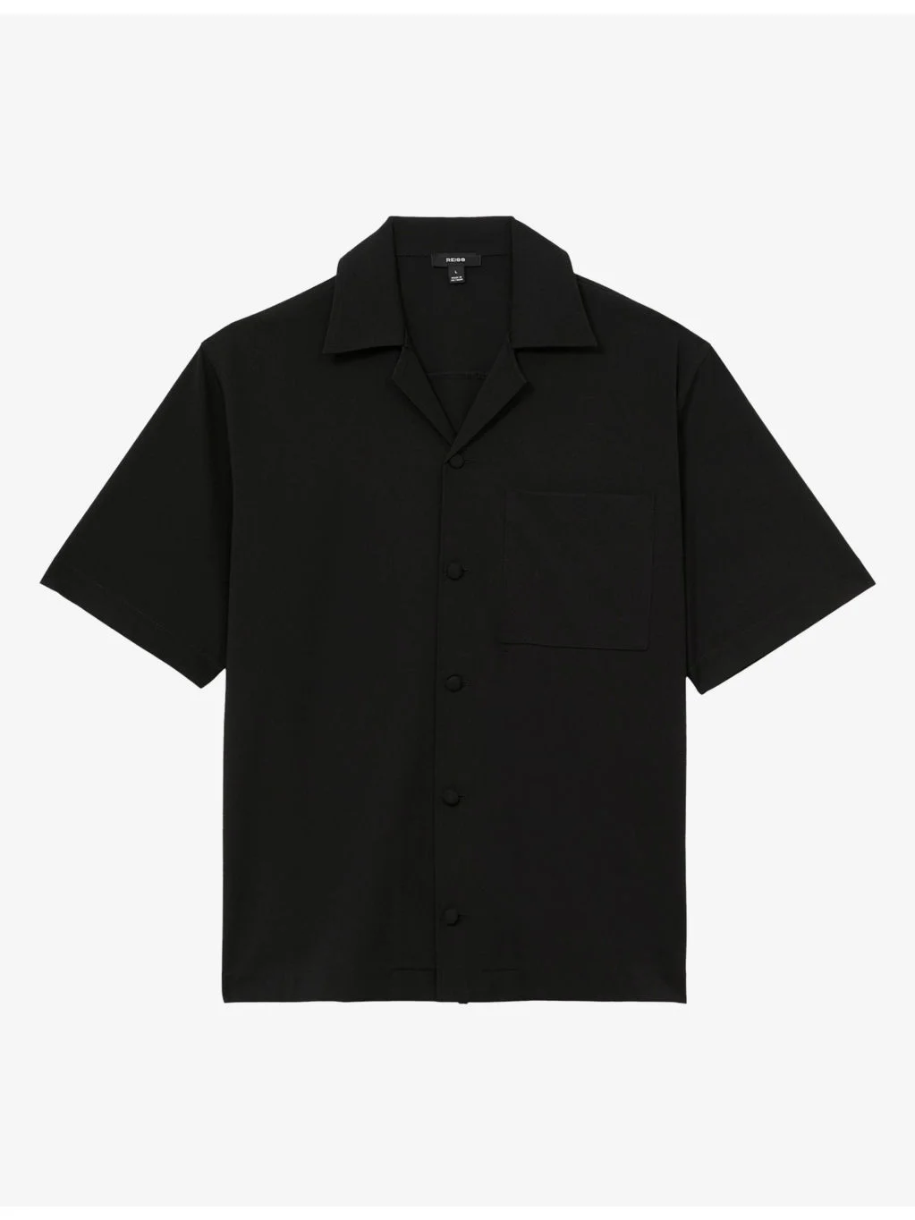 Russo Cuban-Collar Stretch-Woven Shirt - 1