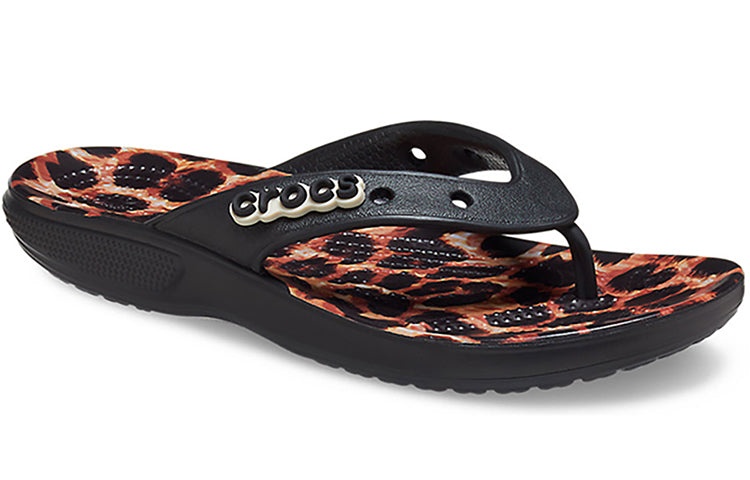 Crocs Classic animal Flip-Flops Unisex Leopard print 'Black Leopard' 207872-0CU - 4