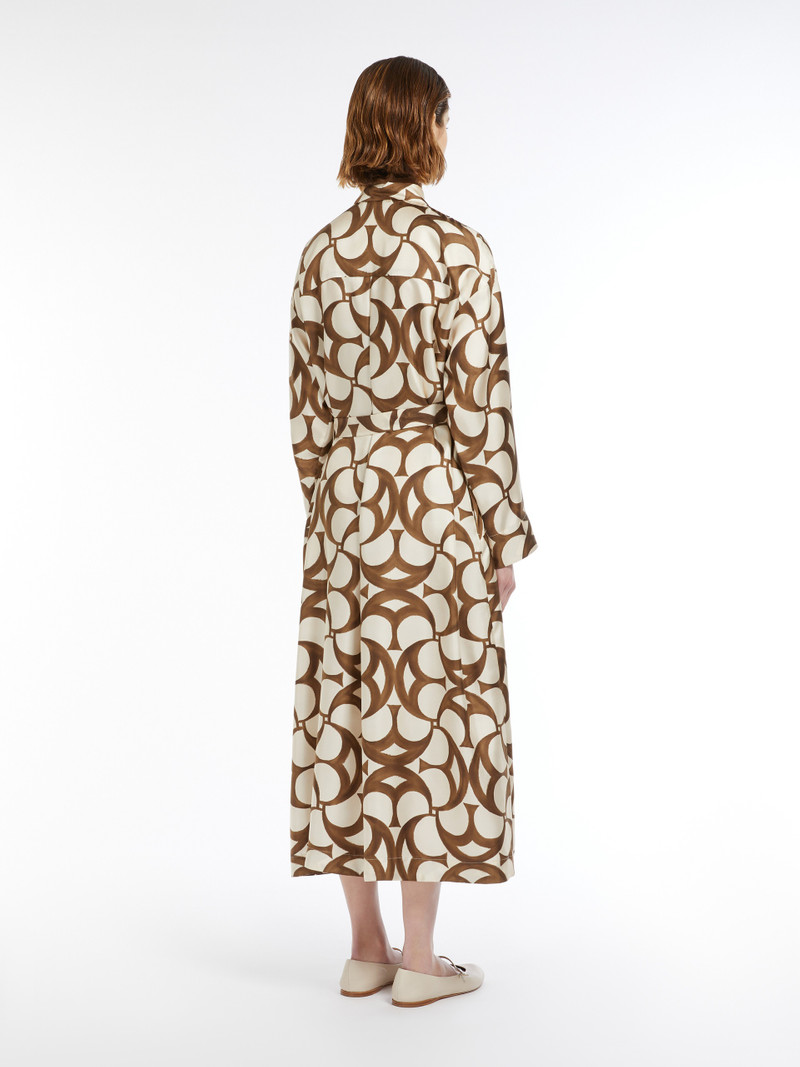 ILEANA Shirt dress in printed silk 4