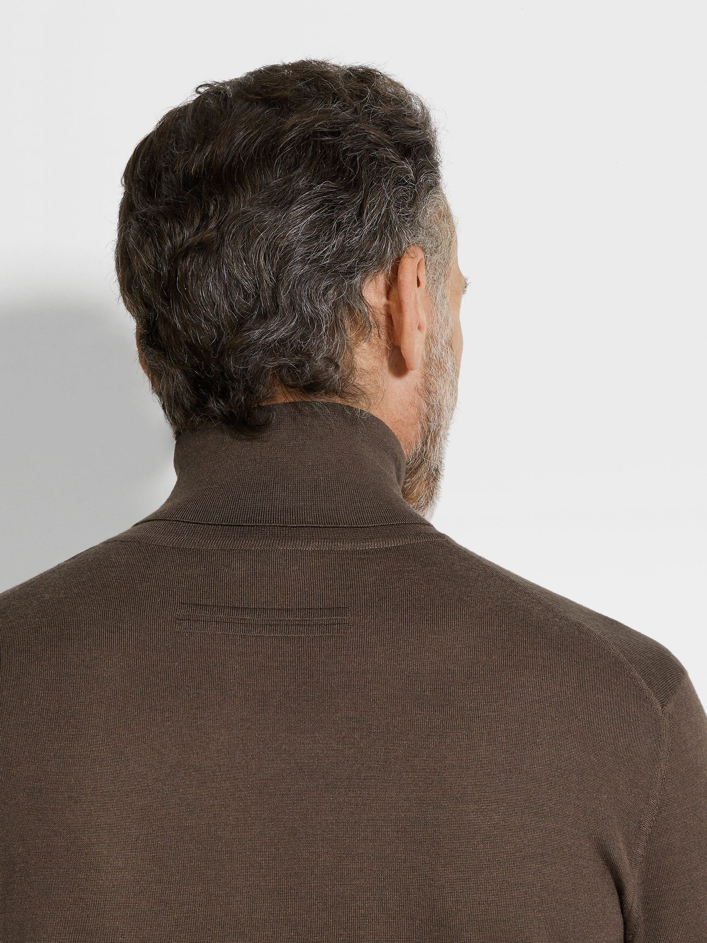 BROWN MÉLANGE CASHSETA TURTLENECK - 2
