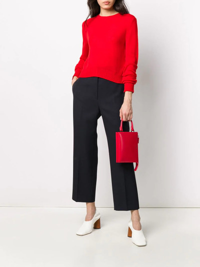 Jil Sander crew-neck long sleeved knitted top outlook