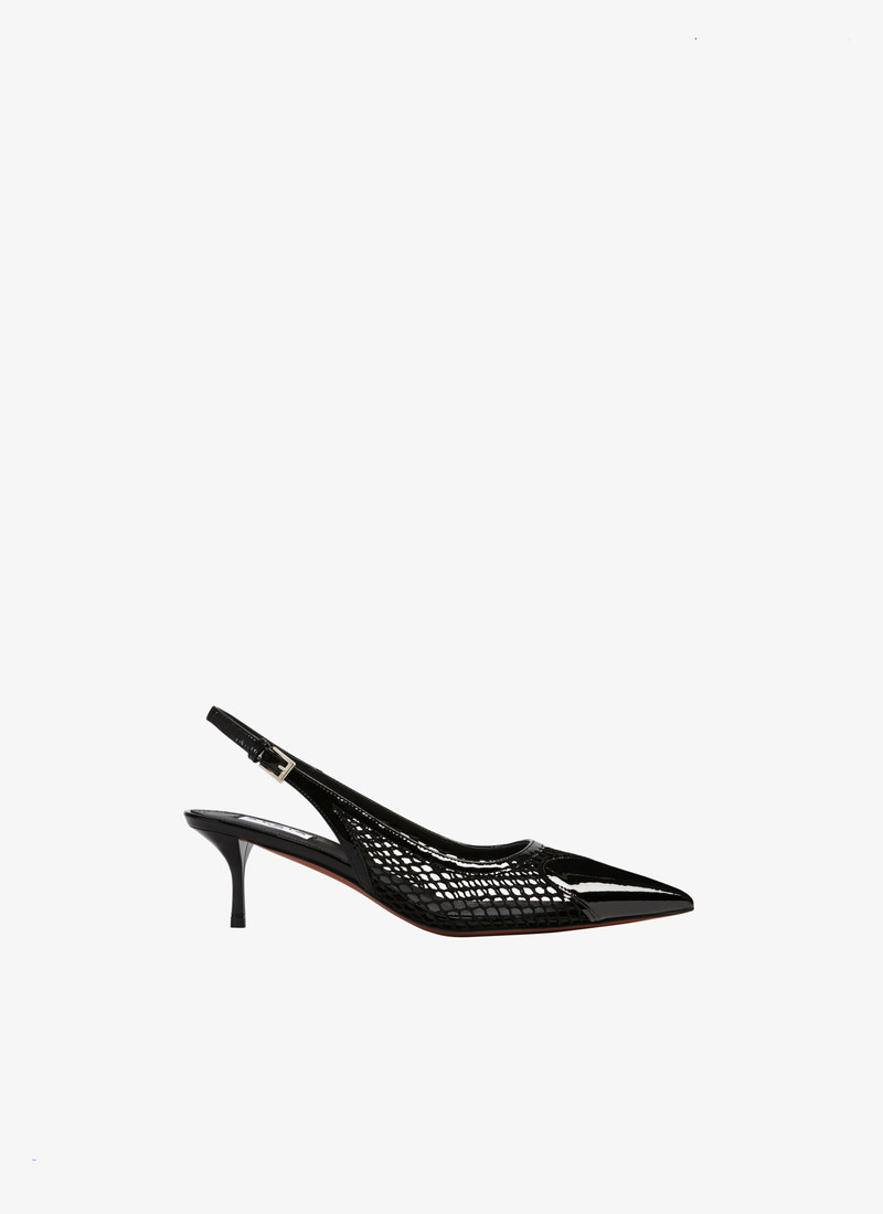 HEART SLINGBACKS IN FISHNET - 1