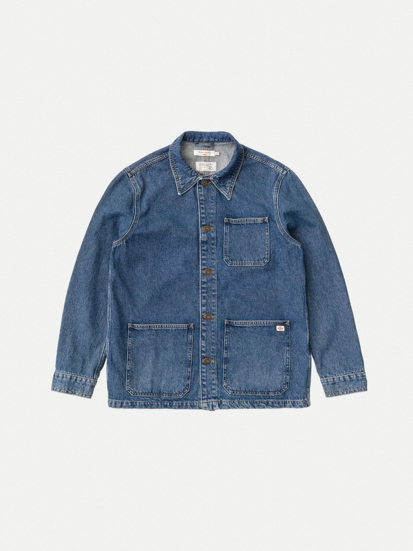 Barney Worker Jacket 90s Blue Denim - 1