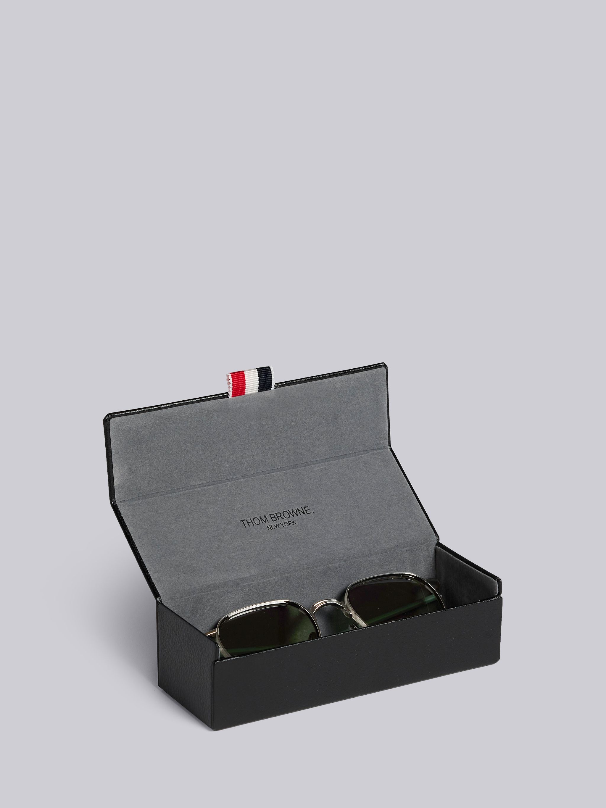 TB126 - Silver And Green Clubmaster Sunglasses - 5