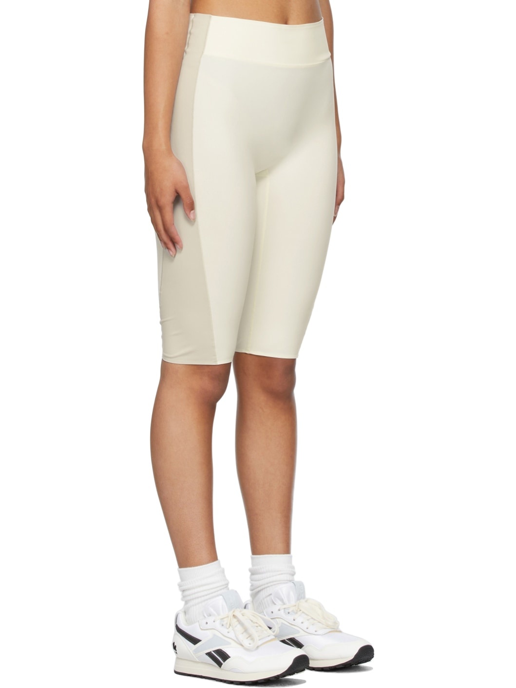 Off-White 3/4 Capri Legging Shorts - 2