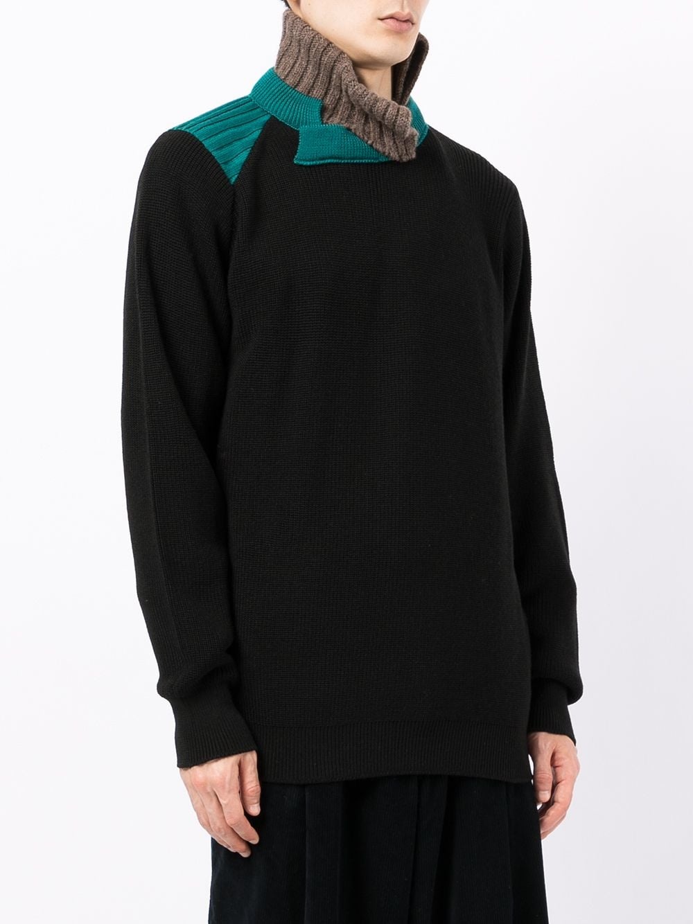 ribbed roll-neck jumper - 3