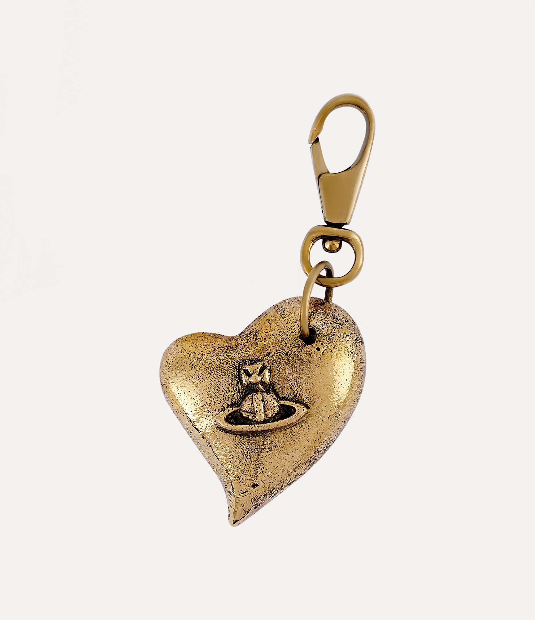 GADGET BRASS HEART KEYRING - 1
