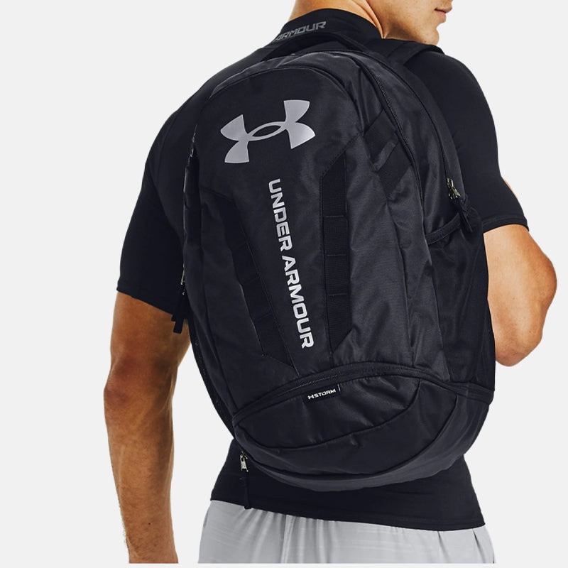 Under Armour Hustle 5.0 Backpack 'Black Silver' 1361176-001 - 4