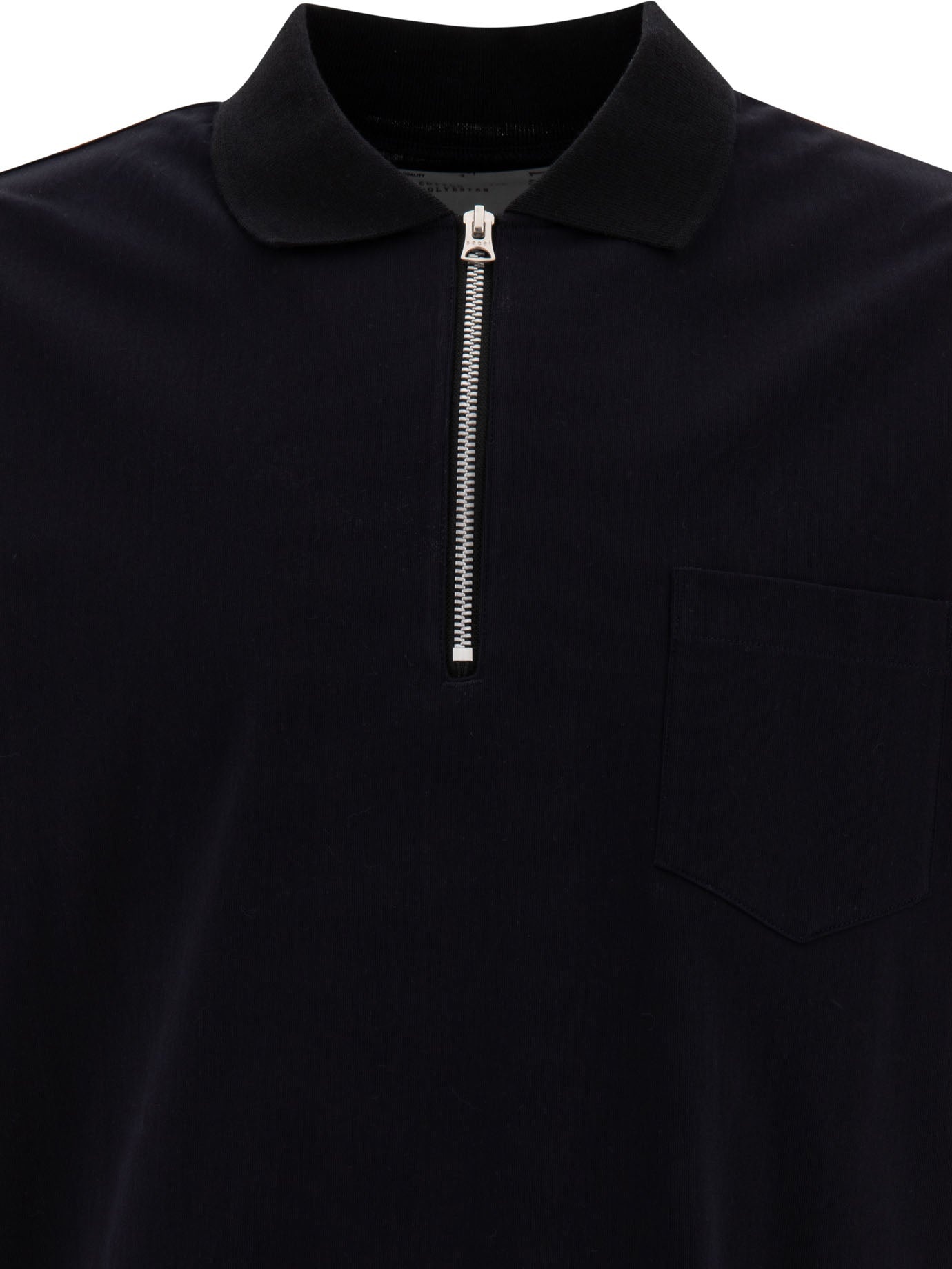 sacai S Pique Polo Shirt ポロシャツ　黒 sacai S Pique Polo Shirt ポロシャツ 黒