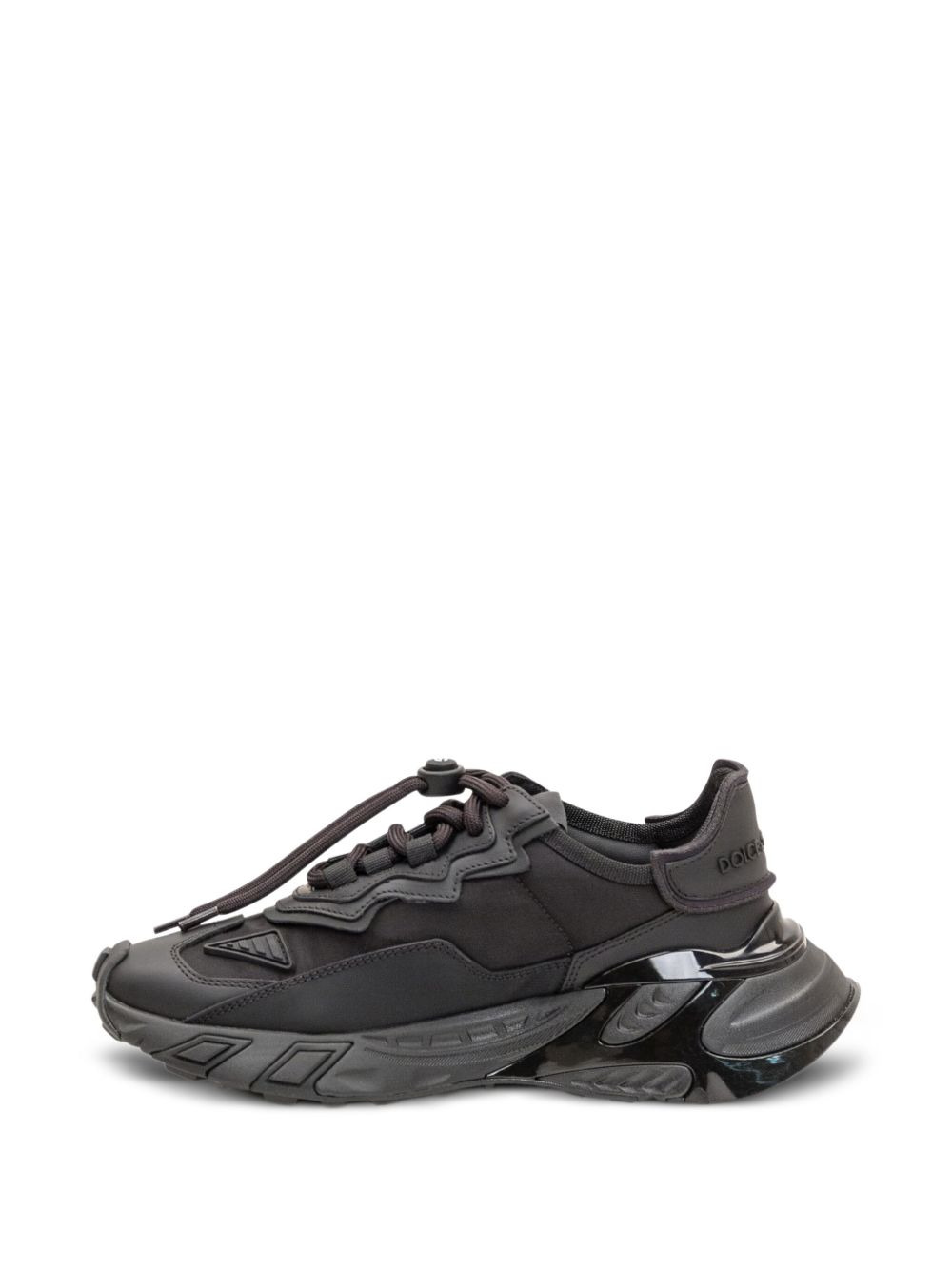 logo-patch panelled sneakers - 4