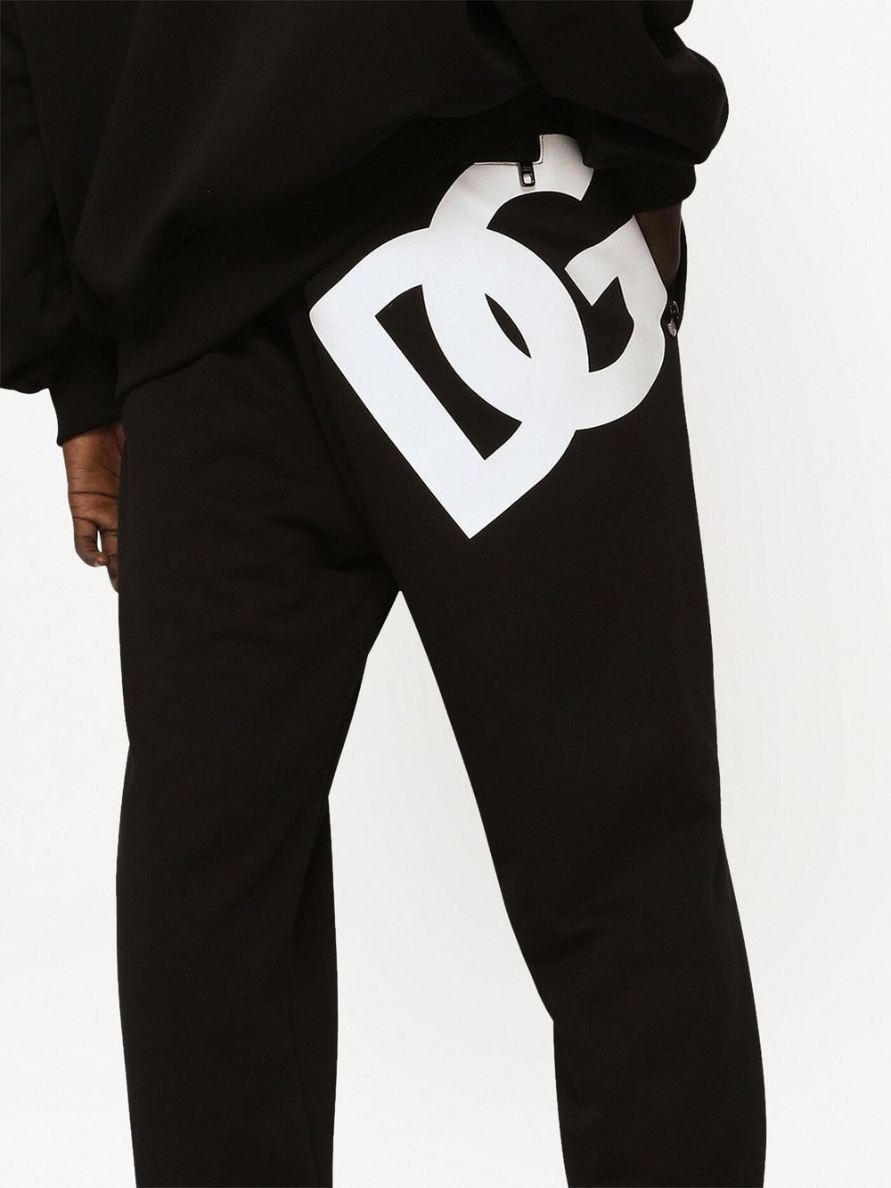 logo-print cotton track pants - 4