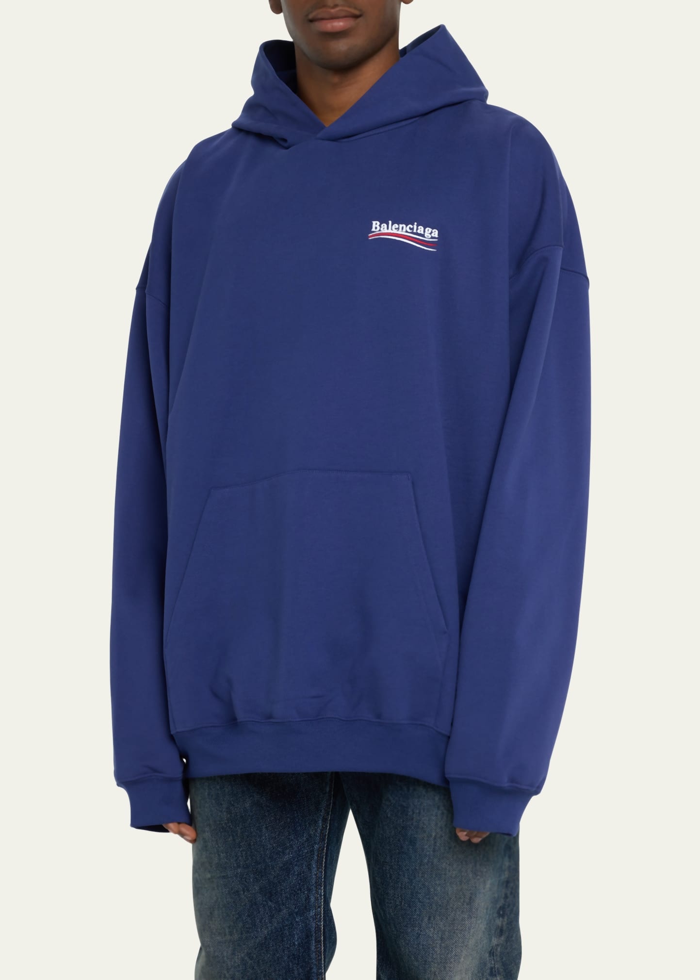 Men's Campaign Logo Terry Hoodie - 4