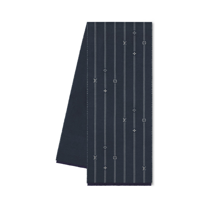 Monogram Stripes Scarf 1