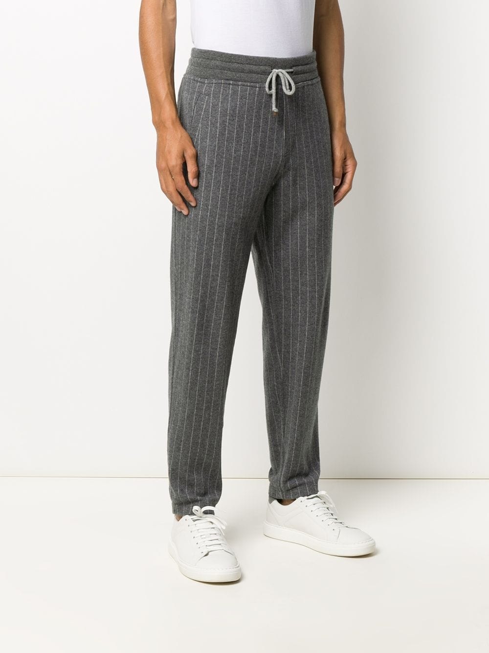 pinstripe track pants - 3