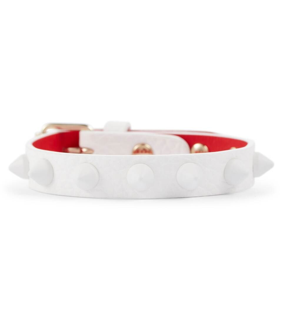 Loubilink embellished leather bracelet - 2