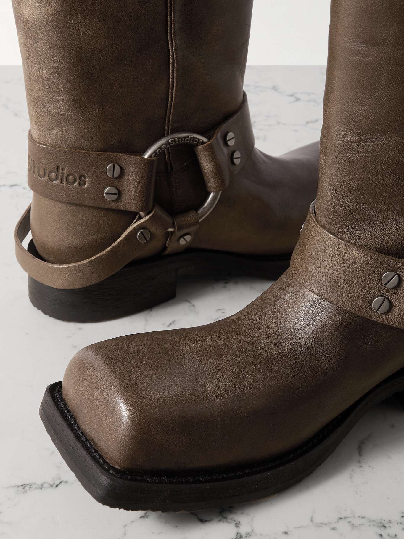 Acne Studios Balius embellished leather boots | netaporter