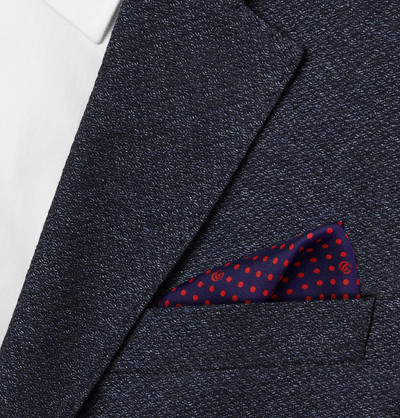 GUCCI Logo-Print Silk-Twill Pocket Square outlook