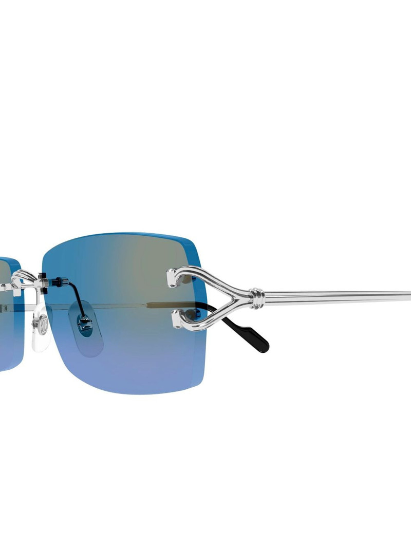 rimless round-frame sunglasses 3