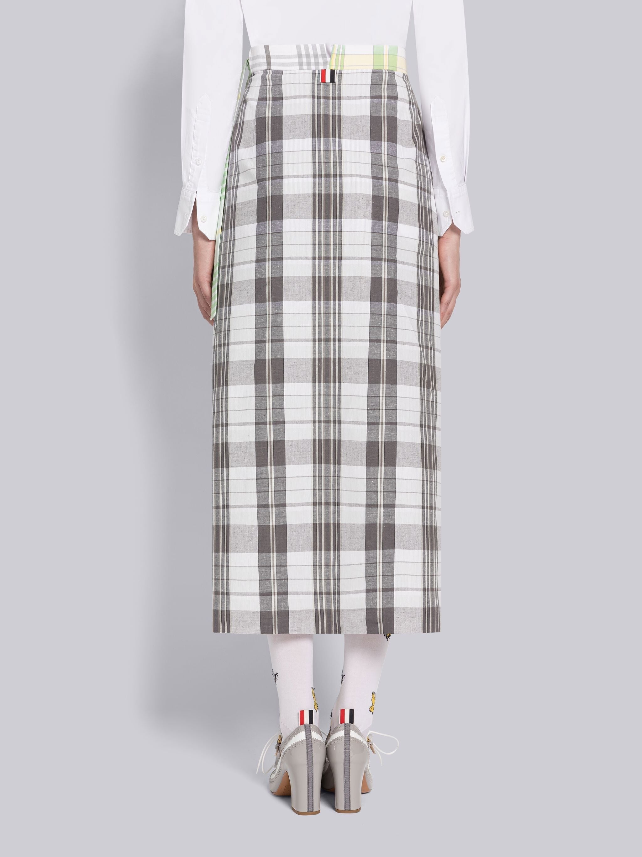 Fun-Mix Madras Wrap Skirt - 3