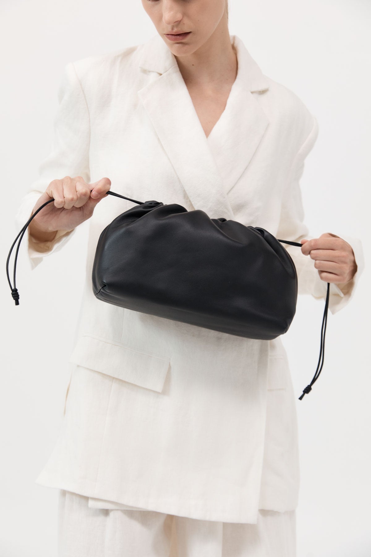 Soft Drawstring Bag - Black - 4