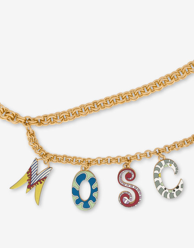 Moschino '60S LETTERING CHAIN BELT outlook