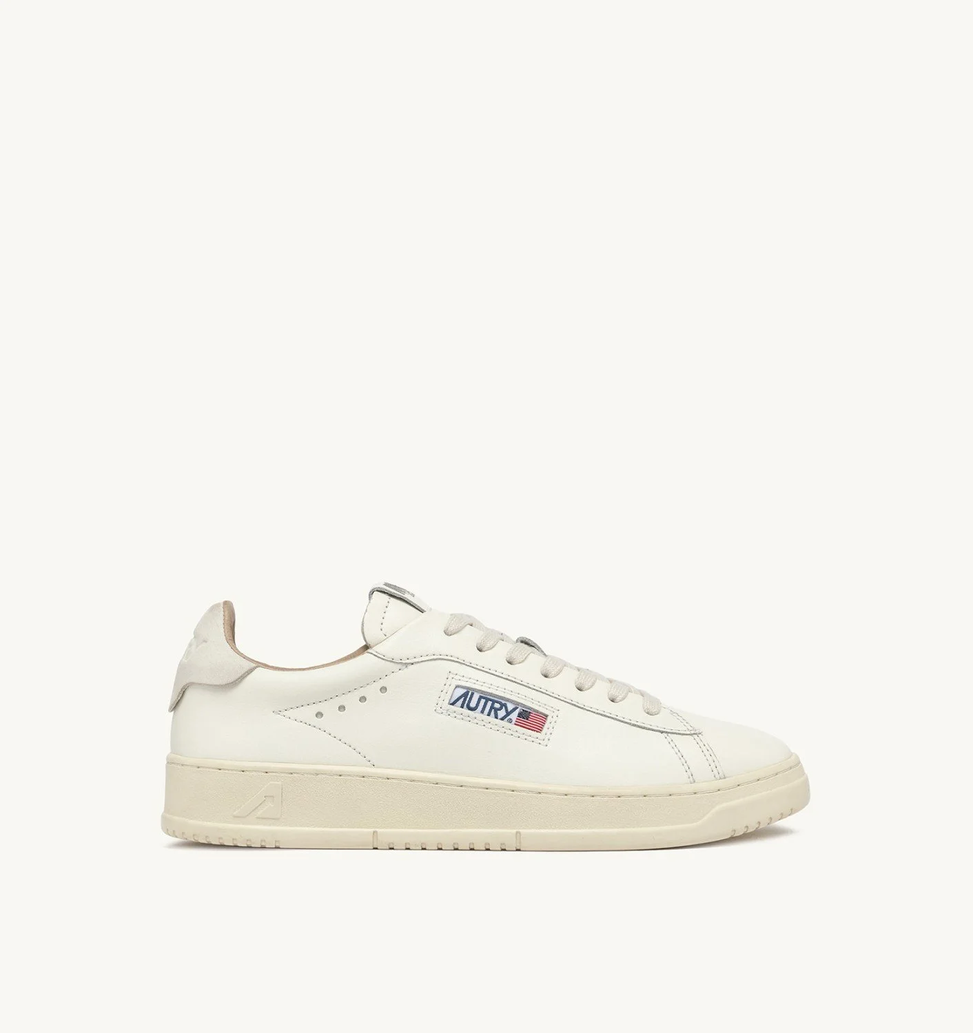 DALLAS LOW SNEAKERS IN WHITE LEATHER - 1