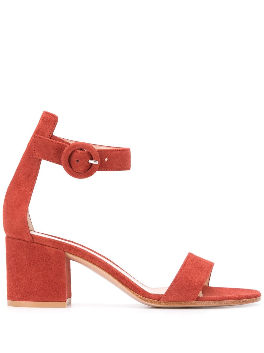 block heel side buckle sandals - 1