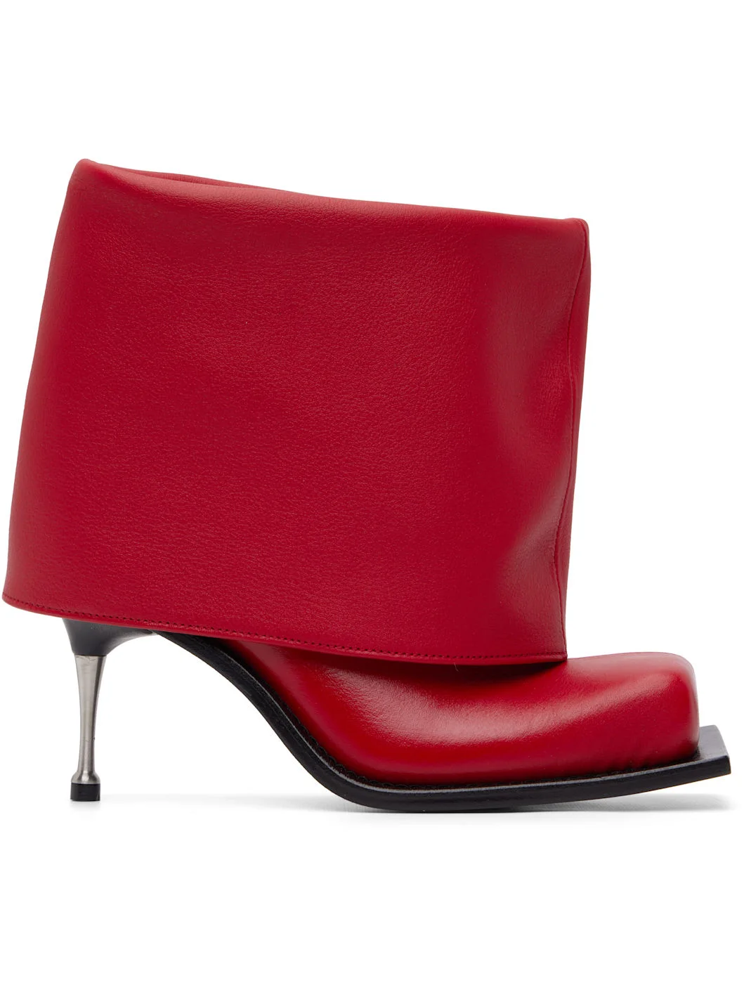 Red Iman Stiletto Heel Boots - 1