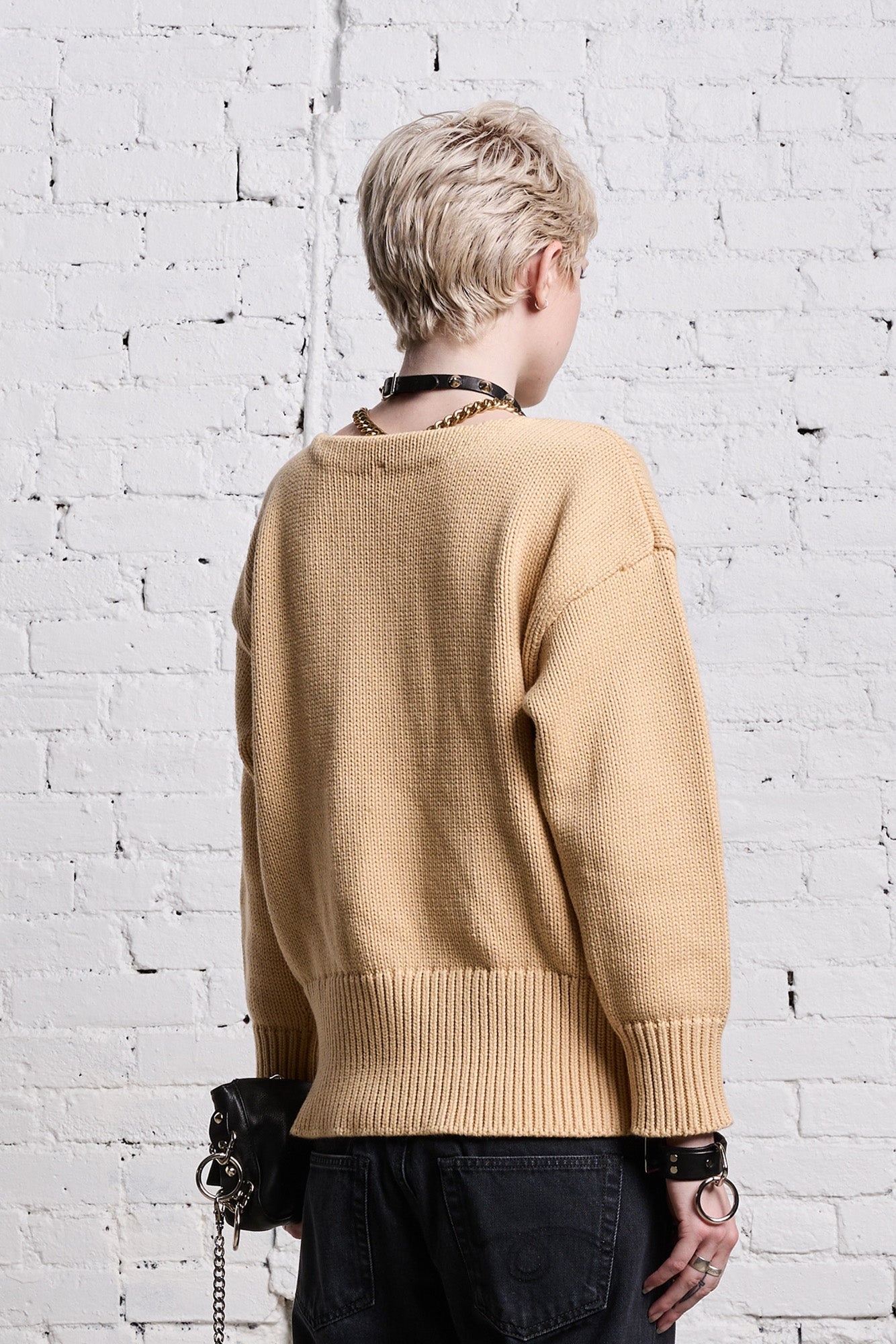 SHRUNKEN PUNK SWEATER - VINTAGE BEIGE - 6