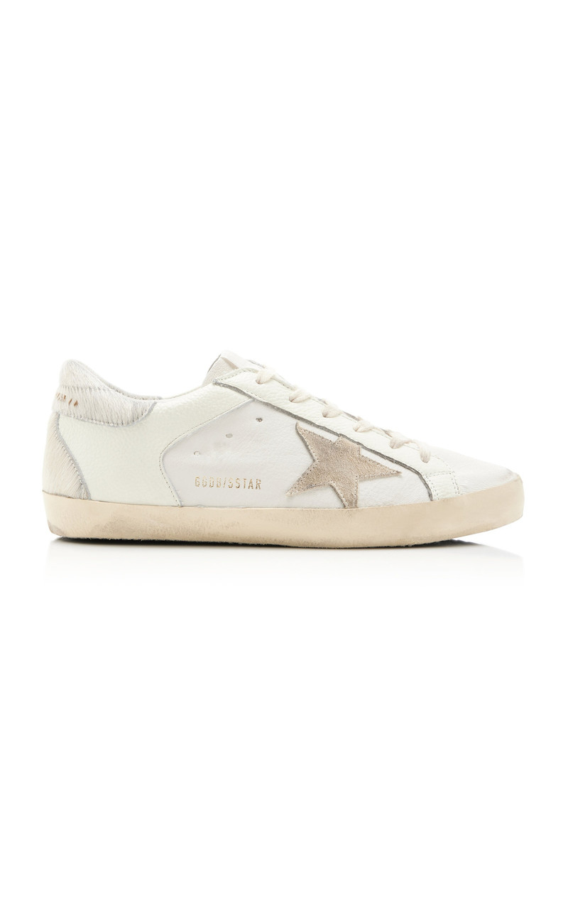 Super-Star Suede and Leather Sneakers white - 1