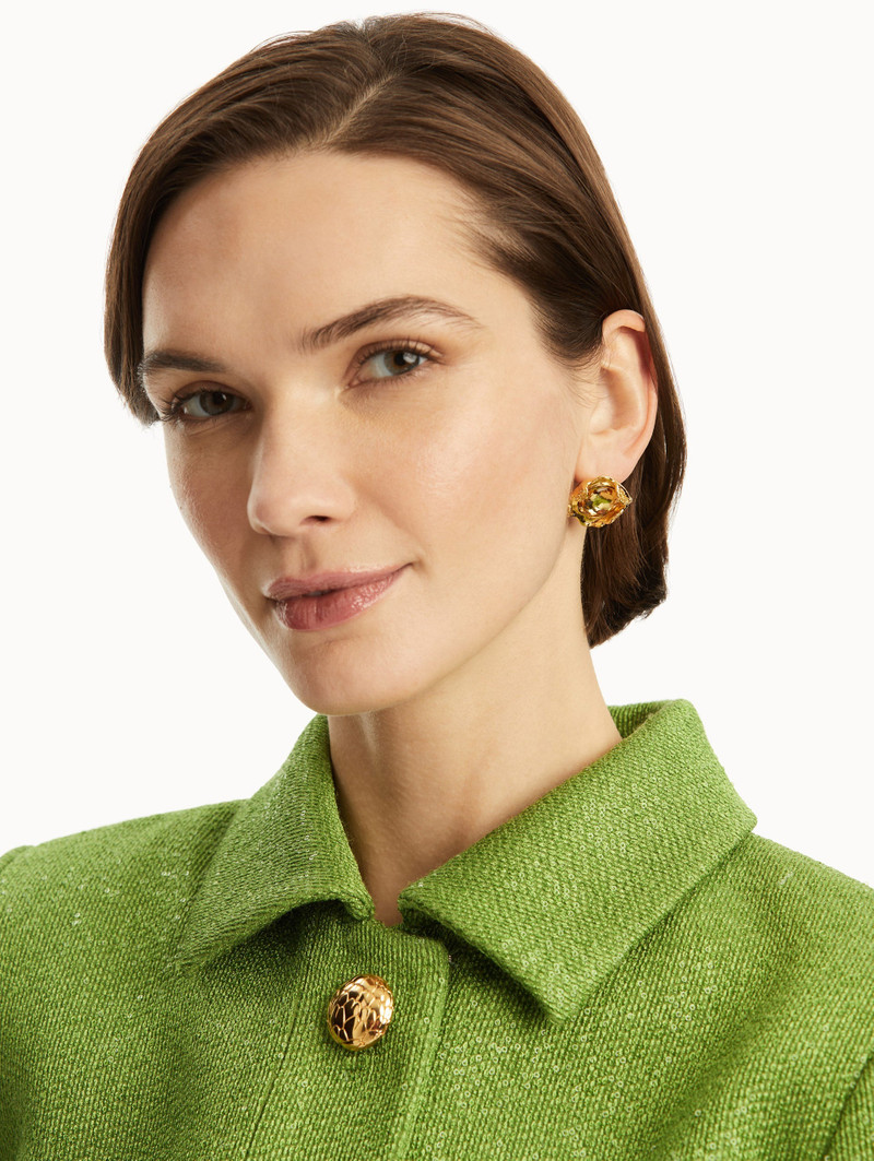 Oscar de la Renta CRYSTAL NEST EARRINGS outlook
