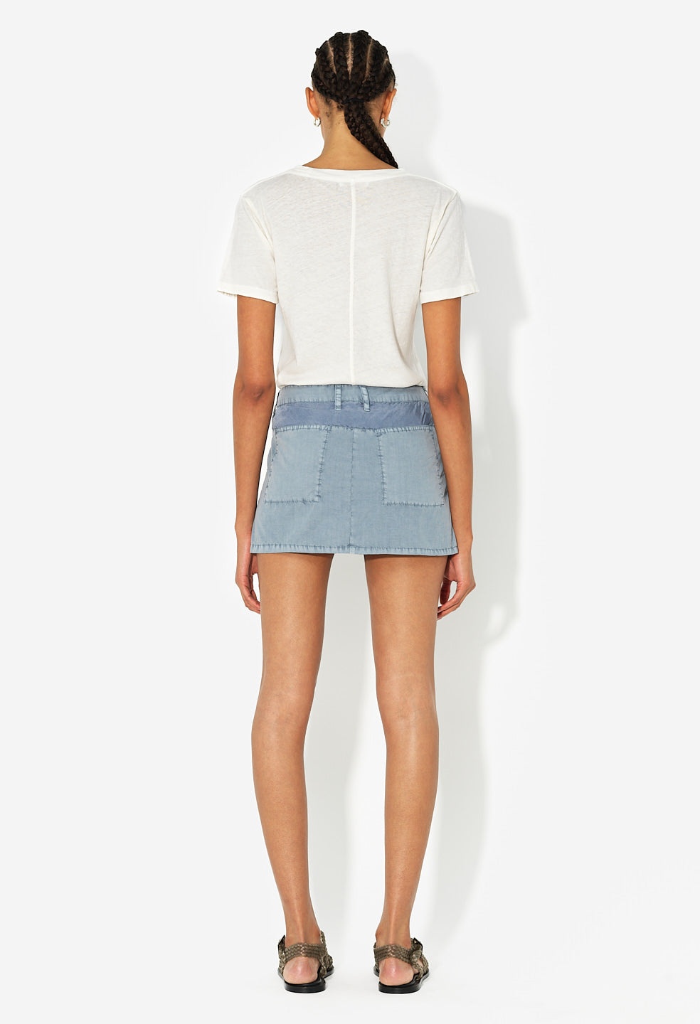 PANELED UTILITY MINI SKIRT - 5