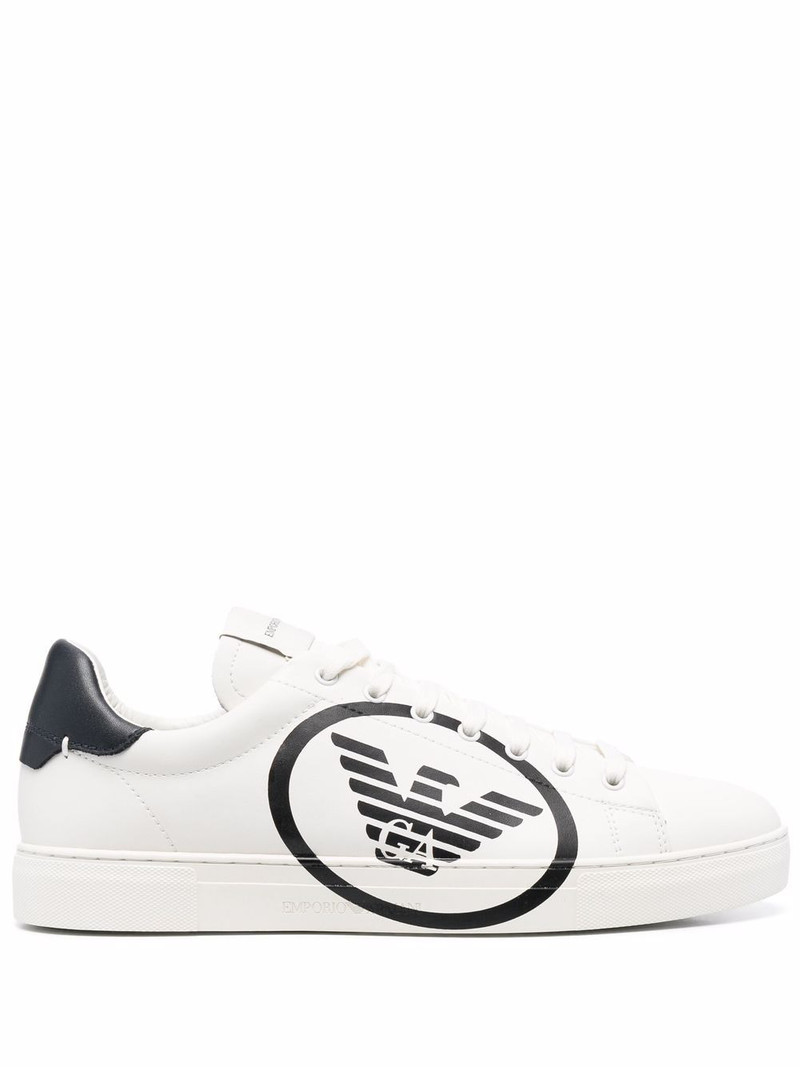 logo-print low-top sneakers 1