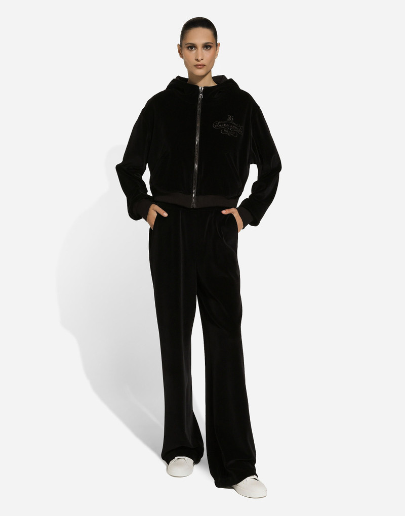 Dolce & Gabbana Chenille cotton hoodie outlook