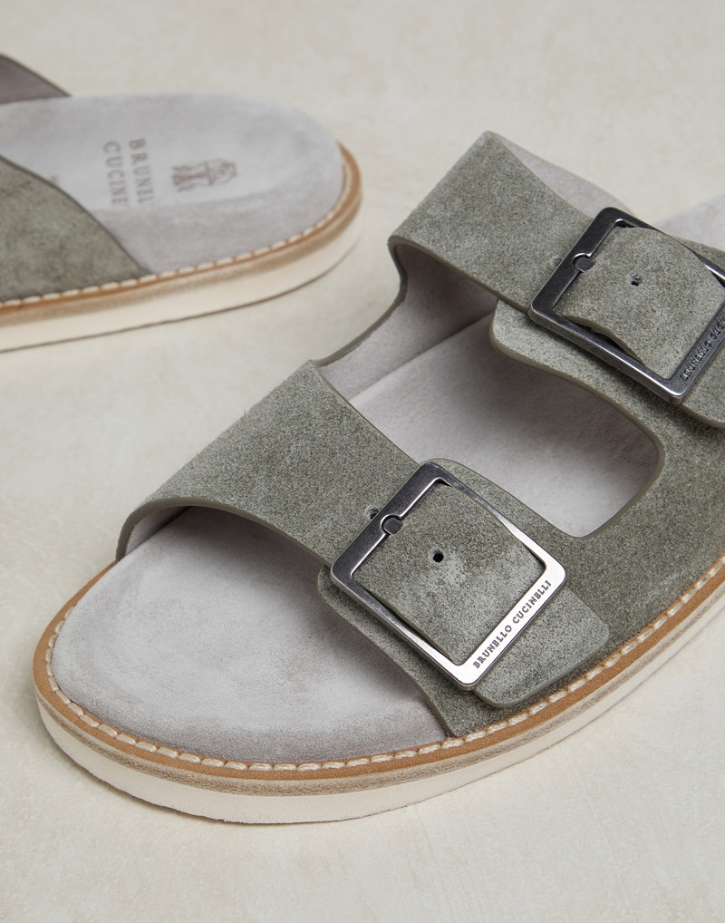 Washed suede urban slides 4