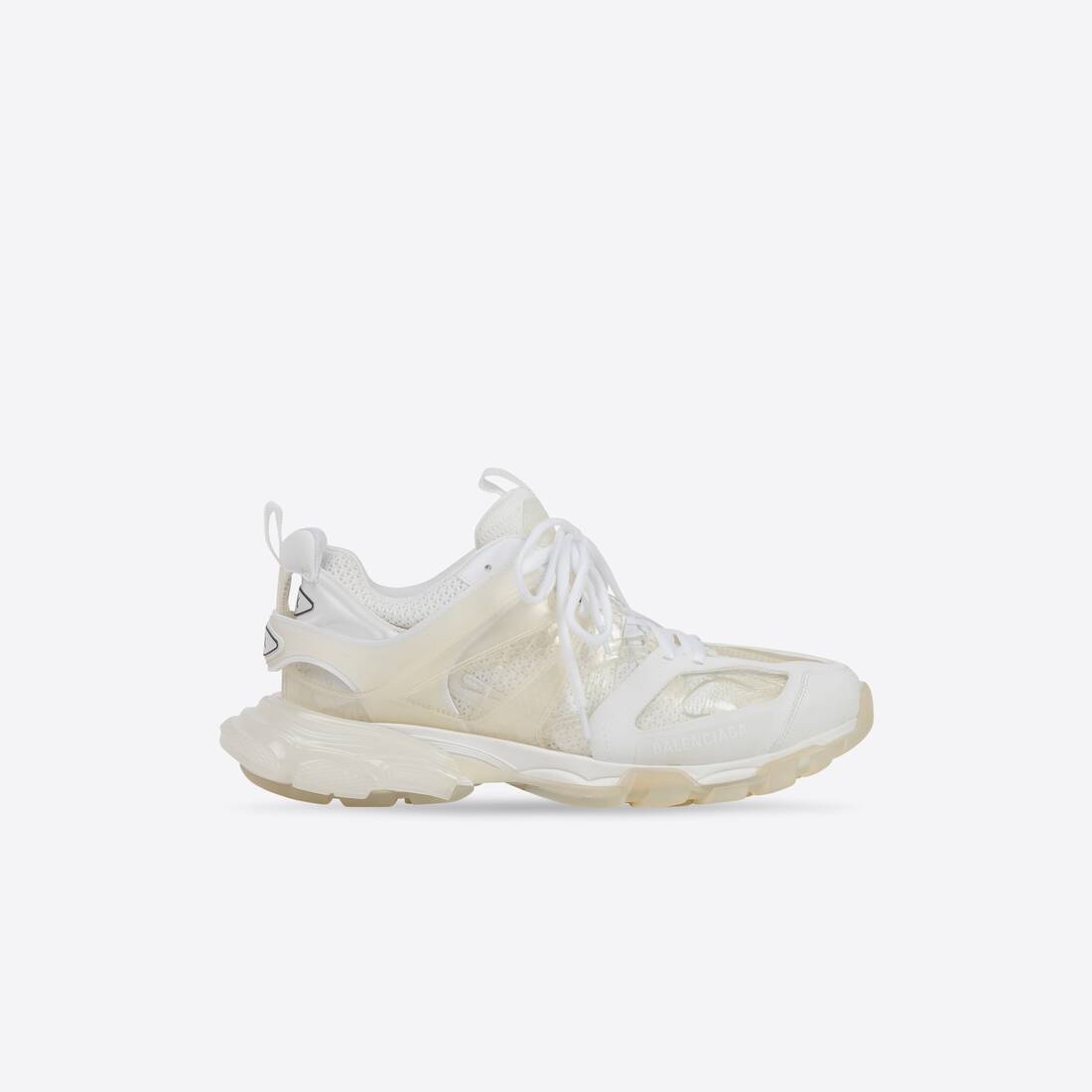 Women's Track Clear Sole Sneaker in White - 1