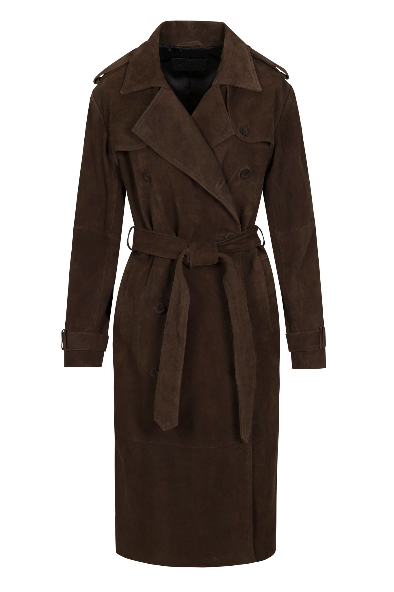 BELLE DE JOUR AMERICANO SUEDE TRENCH - 8