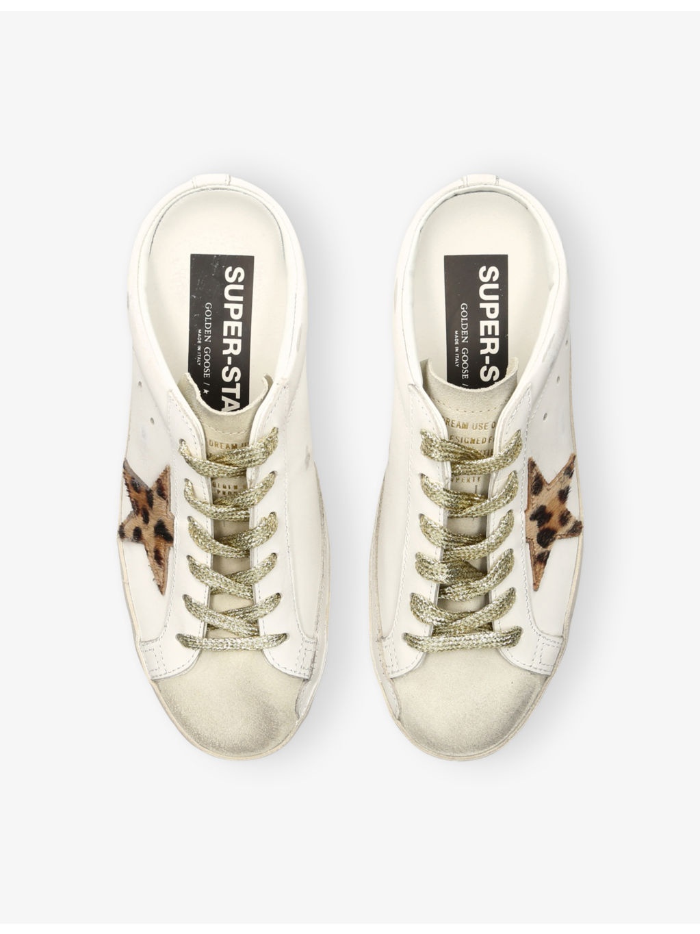 Super-Star Sabots Pony-Hair and Leather Trainers - 2