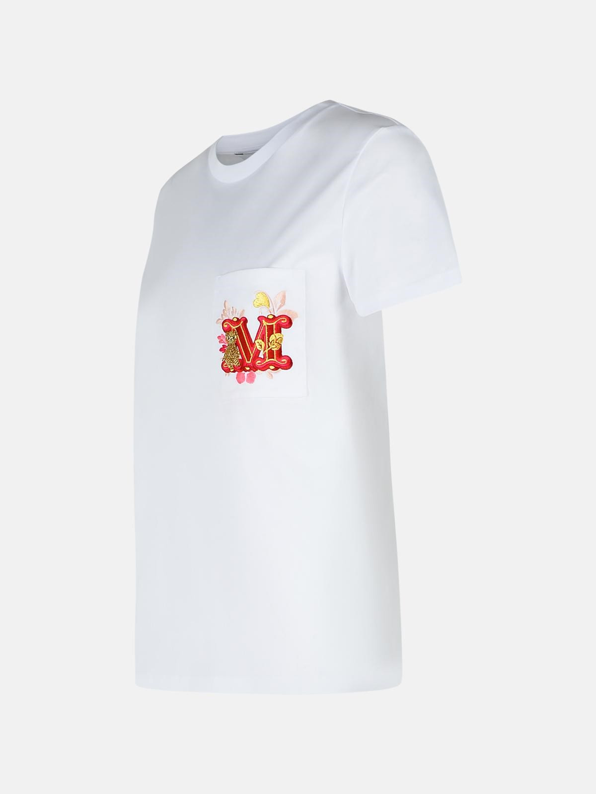 'NUNZIO' WHITE COTTON T-SHIRT - 2