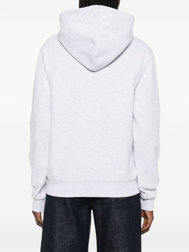 embroidered-logo hoodie 4