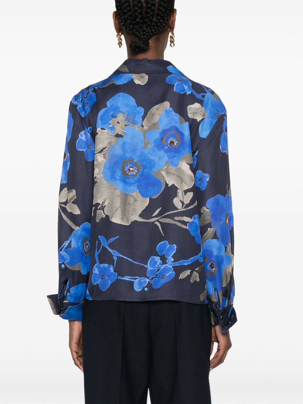 floral-print shirt - 4