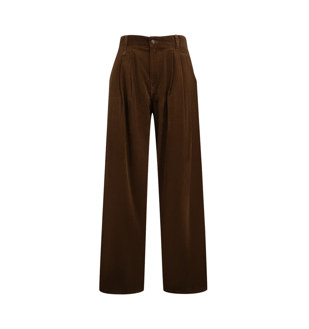 Triple Pleated Corduroy Jeans - 1