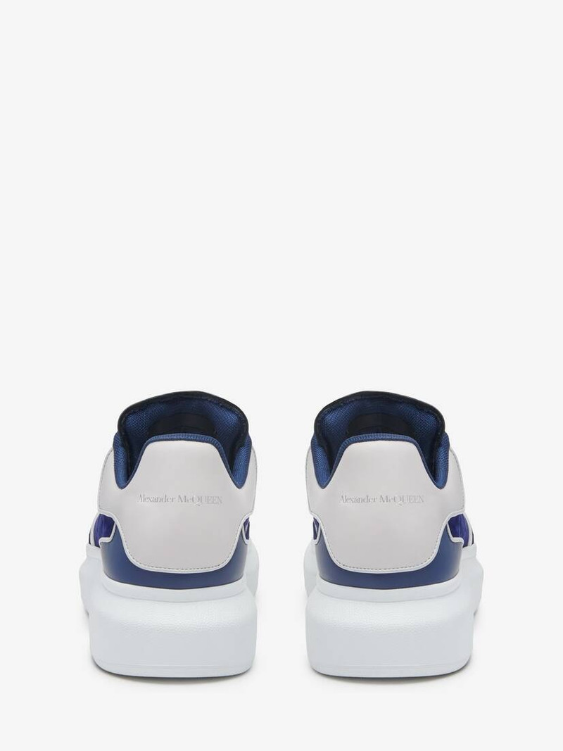 Alexander McQueen Men's Oversized Sneaker in Indigo/ice Grey outlook