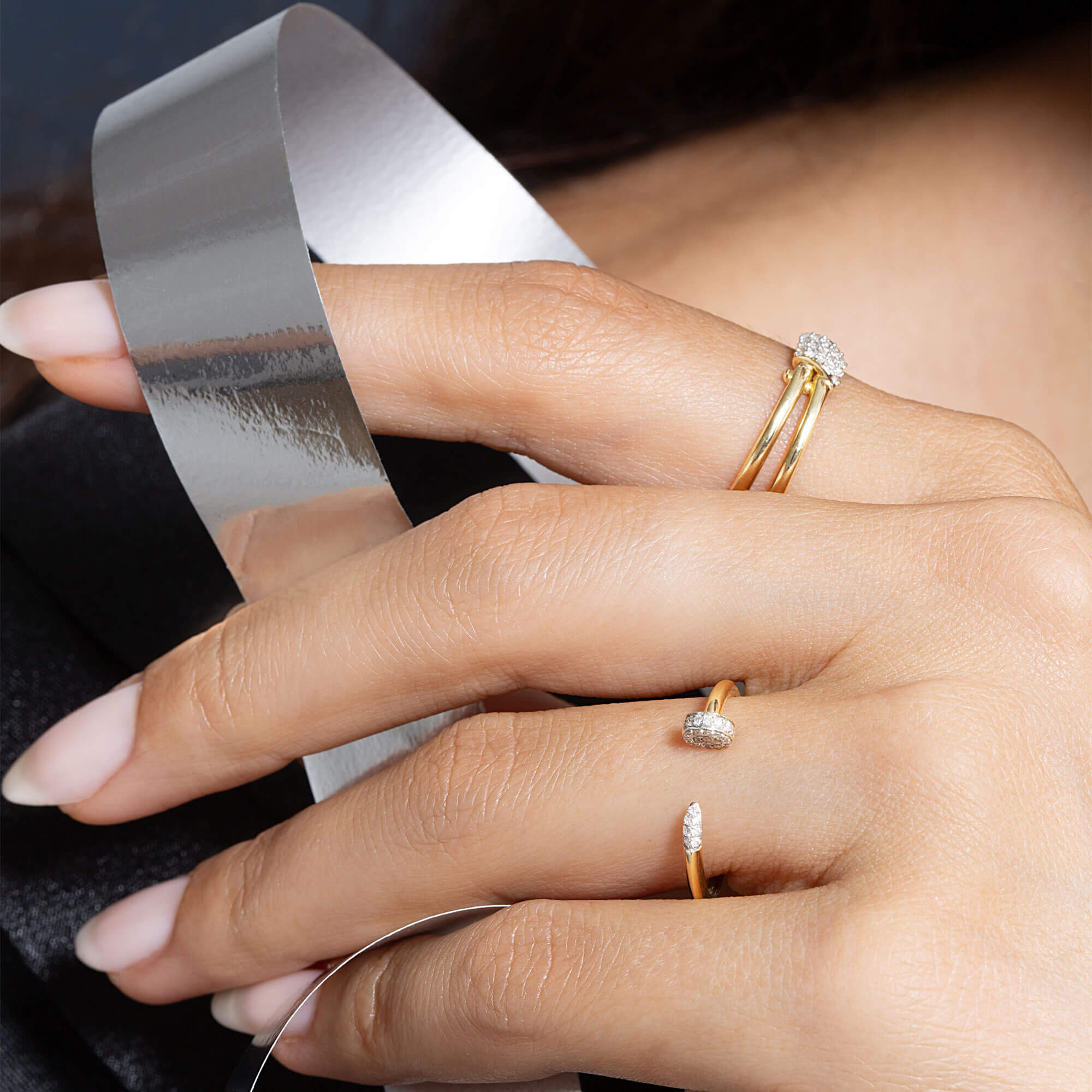 Fine Nailed It Pave Diamond Ring - 14