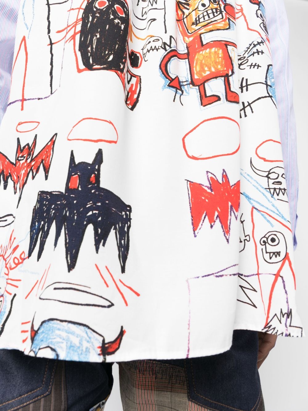 Basquiat-print long-sleeve shirt - 7