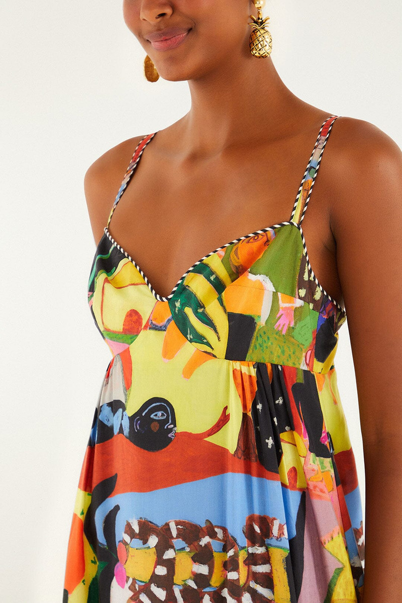 Ana Leovy Farm Rio Sleeveless Maxi Dress 3