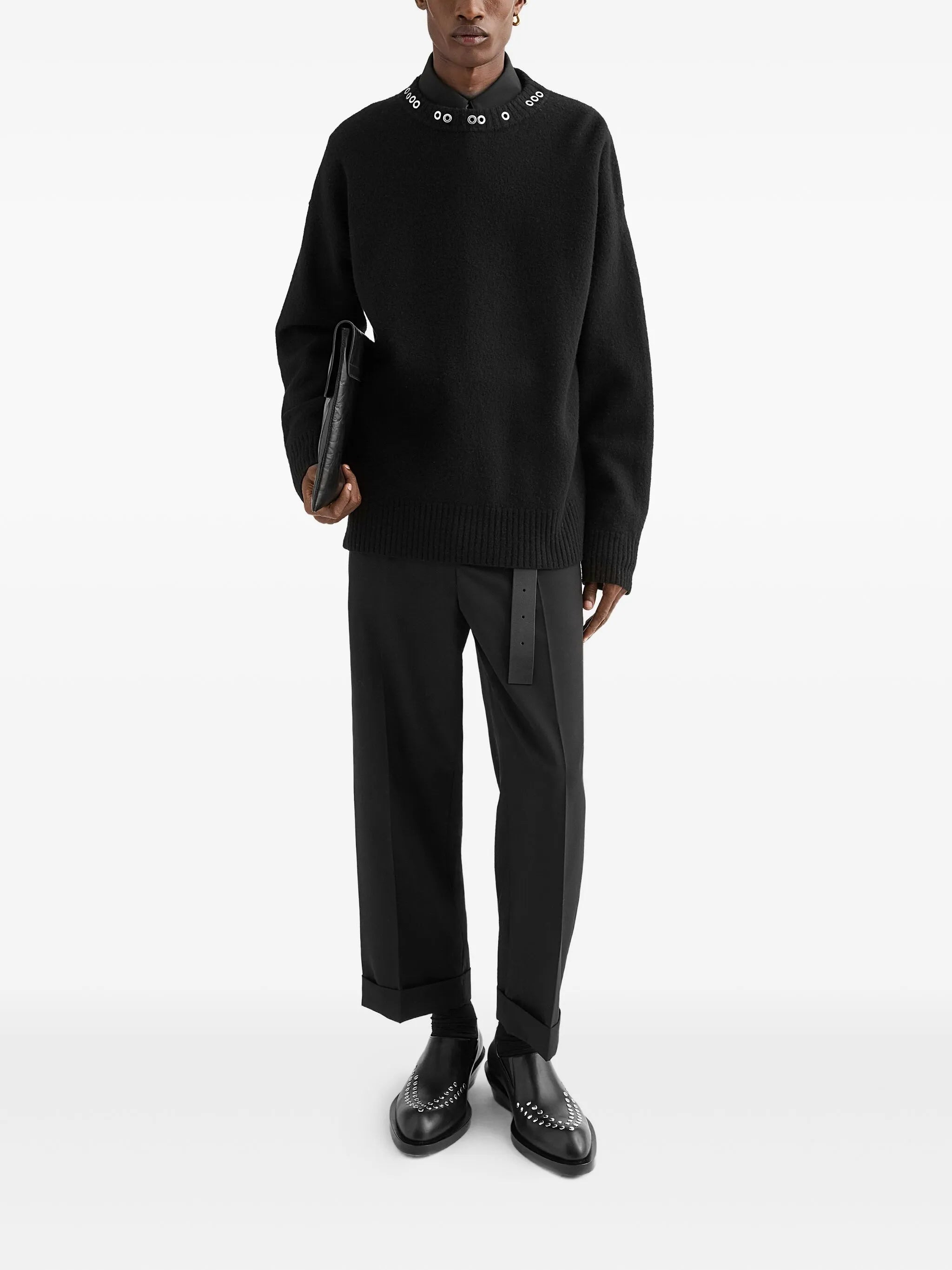 Eyelet-embellished Sweater - 2